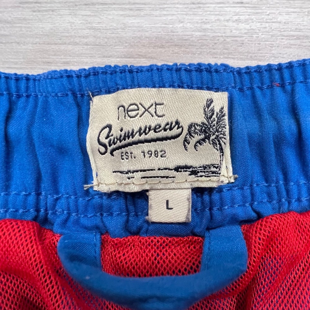 Next Swimwear Mens Royal Blue Board Shorts Mesh Lined Drawstring Size Large - Picture 3 of 16